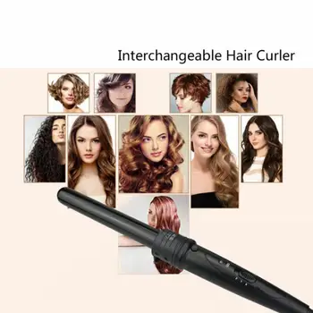 Practical LED lamp temperature selection 5 In 1 Tube Change Multi-Purpose Curling Iron Set Ceramic Curling Iron Hairstyle Tool
Practical LED lamp temperature selection 5 In 1 Tube Change Multi-Purpose Curling Iron Set Ceramic Curling Iron Hairstyle Tool