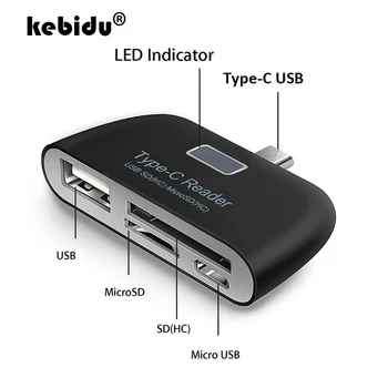 kebidu USB-C Card Reader USB 2.0 Micro SD TF Cards OTG Memory Card Adapter for PC Laptop Phones Type C Micro USB SD Card Reader
kebidu USB-C Card Reader USB 2.0 Micro SD TF Cards OTG Memory Card Adapter for PC Laptop Phones Type C Micro USB SD Card Reader