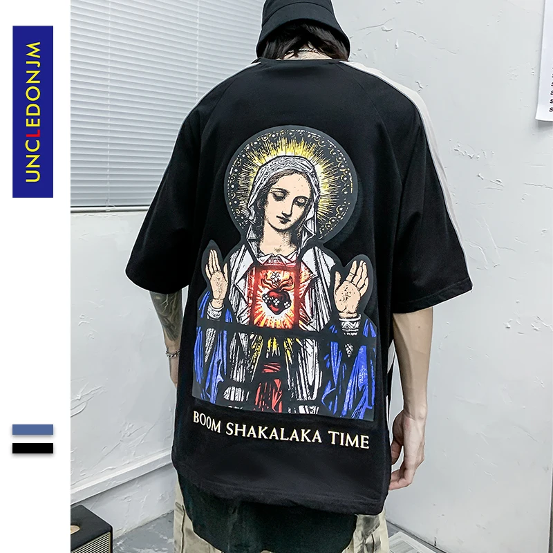 UNCLEDONJM Print Street Fashon Loose T-shirt Men/Women 2020 Summer Crew Neck Men's Tshirt Cotton Hip Hop Tee Shirts BS-938
UNCLEDONJM Print Street Fashon Loose T-shirt Men/Women 2020 Summer Crew Neck Men's Tshirt Cotton Hip Hop Tee Shirts BS-938