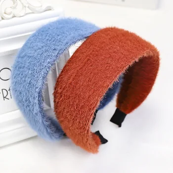 DUOJIAOYAN simple mink wool hairband women girls pure color sweet headband wide wool knotting hair band accessories
DUOJIAOYAN simple mink wool hairband women girls pure color sweet headband wide wool knotting hair band accessories