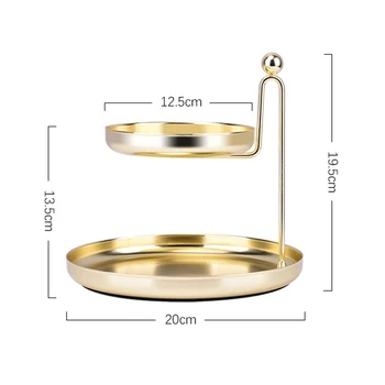 New Iron Double Layer Storage Tray Sundries Snacks Jewelry Cosmetic Display Plate Bedroom Organizer Tools Home Decoration
New Iron Double Layer Storage Tray Sundries Snacks Jewelry Cosmetic Display Plate Bedroom Organizer Tools Home Decoration