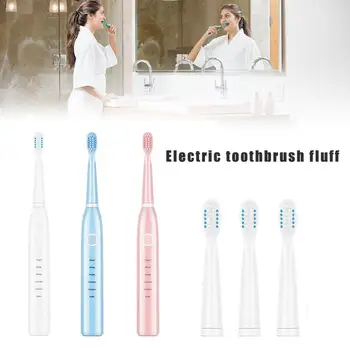 Sonic Electric Toothbrush 5 Modes 4 Brush Heads USB Oral Tooth Stain Removal Rechargeable Brush Clean Toothbrush Plaques M9B5
Sonic Electric Toothbrush 5 Modes 4 Brush Heads USB Oral Tooth Stain Removal Rechargeable Brush Clean Toothbrush Plaques M9B5