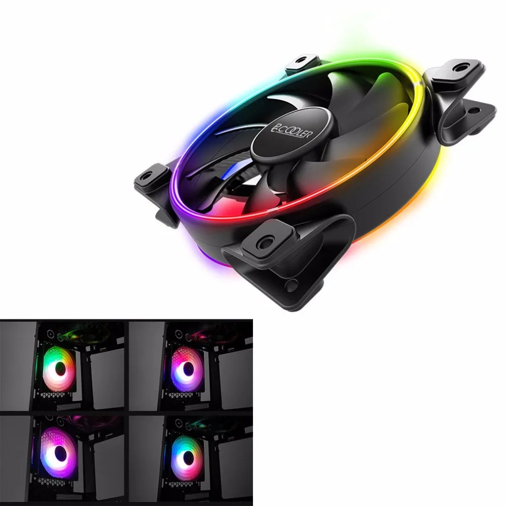 12CM Case Fan Five Colors LED RGB Quiet Suit for CPU Cooler Liquid Cooler Computer Cooling Fan Black Hot Promotion Drop Shipping
12CM Case Fan Five Colors LED RGB Quiet Suit for CPU Cooler Liquid Cooler Computer Cooling Fan Black Hot Promotion Drop Shipping