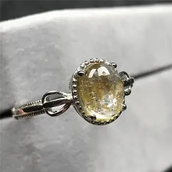 Real Natural Gold Rutilated Ring For Woman Lady Man Crystal Quartz 8x6mm Oval Beads Silver Stone Adjustable Ring Jewelry AAAAA
Real Natural Gold Rutilated Ring For Woman Lady Man Crystal Quartz 8x6mm Oval Beads Silver Stone Adjustable Ring Jewelry AAAAA