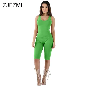 Sleeveless Sexy Skinny Overalls for Women Backless Bodycon One Piece Romper Causal Plus Size Neon Solid Bandage Short Playsuits
Sleeveless Sexy Skinny Overalls for Women Backless Bodycon One Piece Romper Causal Plus Size Neon Solid Bandage Short Playsuits