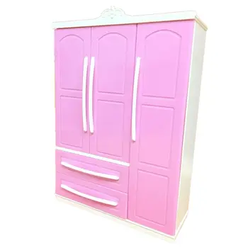 Three-door Pink Modern Wardrobe Play set for Barbi Furniture Can Put Shoes U50F
Three-door Pink Modern Wardrobe Play set for Barbi Furniture Can Put Shoes U50F