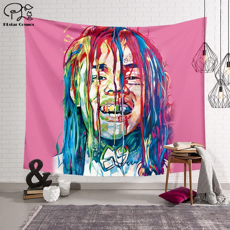 Гобелен PLstar Cosmos SInger 6IX9INE, 3D печать, прямоугольный, домашний декор, настенный стиль-3
Гобелен PLstar Cosmos SInger 6IX9INE, 3D печать, прямоугольный, домашний декор, настенный стиль-3