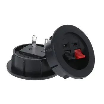 2PCS Speaker Terminal Board Plate Round 2 Way Spring Clip Binding Spring Post Cup Push Type
2PCS Speaker Terminal Board Plate Round 2 Way Spring Clip Binding Spring Post Cup Push Type