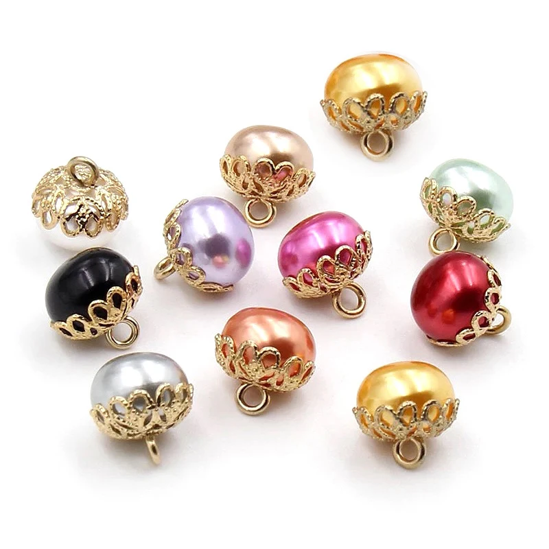 10pcs/lot 12mm High grade Colorful Pearl Buttons Hollow Crown Metal Buttons For Shirt Clothing Sewing Decorative
10pcs/lot 12mm High grade Colorful Pearl Buttons Hollow Crown Metal Buttons For Shirt Clothing Sewing Decorative