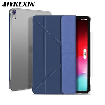 

AIYKEXIN Case For iPad Pro 12.9 Inches 2018 Multi-fold PU Leather Hard Case for iPad A1876 Anti-dust Smart Cover for iPad Pro12