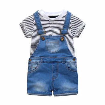 Toddler Boy Outfit Clothes Summer Striped T shirt + Short Jeans Children Overalls Outfits Casual Boy Clothes 1 2 3 4 Years
Toddler Boy Outfit Clothes Summer Striped T shirt + Short Jeans Children Overalls Outfits Casual Boy Clothes 1 2 3 4 Years