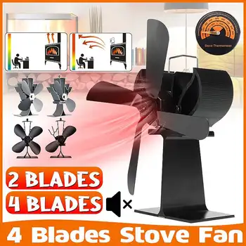Black Fireplace 4 Blade Heat Powered Stove Fan komin Log Wood Burner Eco Friendly Quiet Fan Home Efficient Heat Distribution
Black Fireplace 4 Blade Heat Powered Stove Fan komin Log Wood Burner Eco Friendly Quiet Fan Home Efficient Heat Distribution
