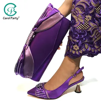 High Quality Purple Color African Designer Shoes And Bag Set To Match Italian Party Shoes With Matching Bags Set
High Quality Purple Color African Designer Shoes And Bag Set To Match Italian Party Shoes With Matching Bags Set