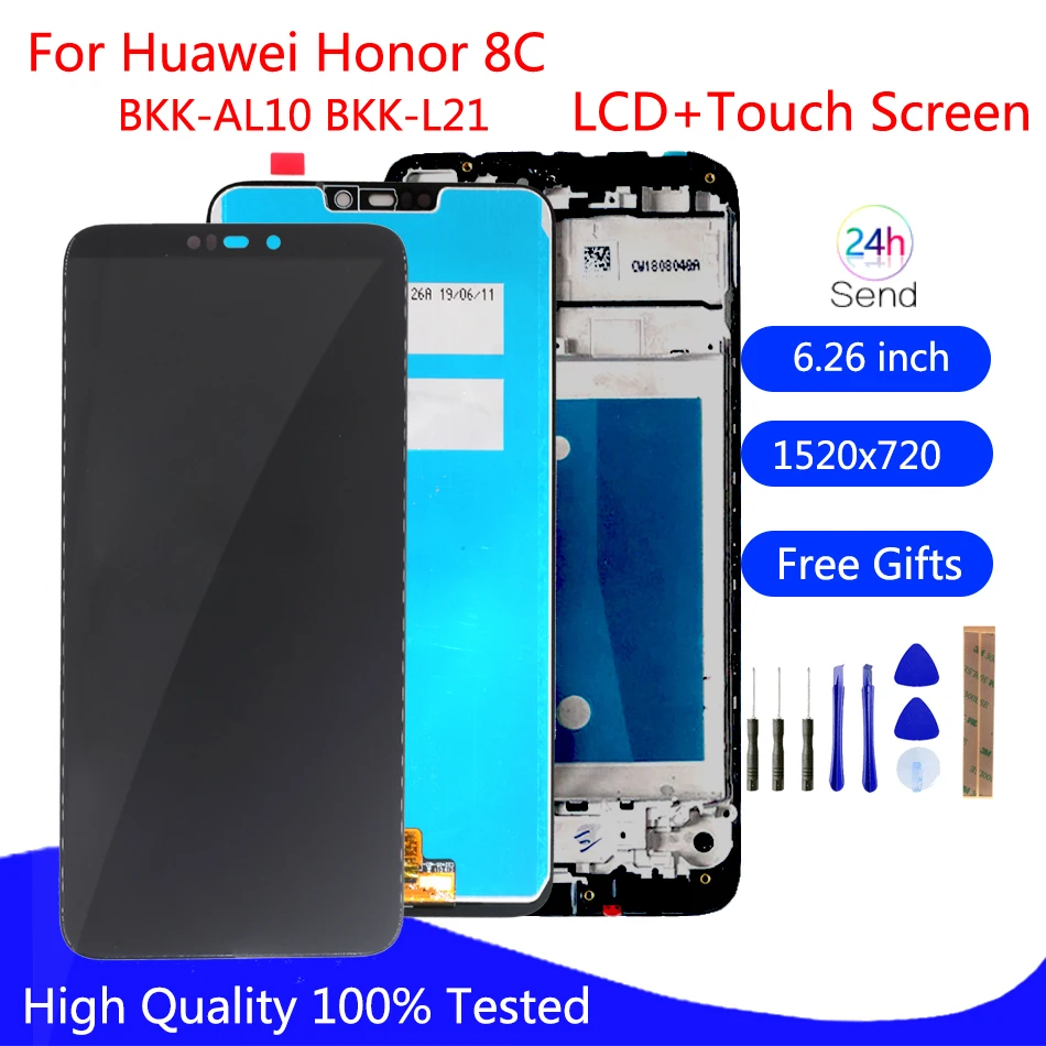

Original For Huawei Honor 8C LCD Display Touch Screen Digitizer Assembly Repair Parts For Honor Paly 8C BKK-AL10 BKK-L21 LCD