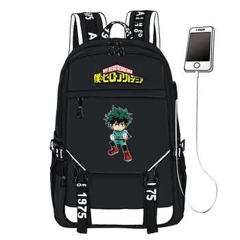 My Hero Academia One for All Printing Backpack Unisex Travel Backpack USB Interface Laptop Backpack Canvas School Book Bags
My Hero Academia One for All Printing Backpack Unisex Travel Backpack USB Interface Laptop Backpack Canvas School Book Bags