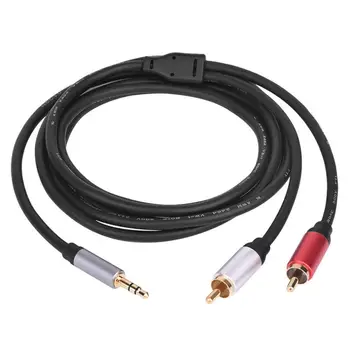 Audio Cable Practical One Point Two Lines 3.5 To Double Lotus Cable 3.5 To 2 RCA Mobile Audio Cable 1.8m
Audio Cable Practical One Point Two Lines 3.5 To Double Lotus Cable 3.5 To 2 RCA Mobile Audio Cable 1.8m