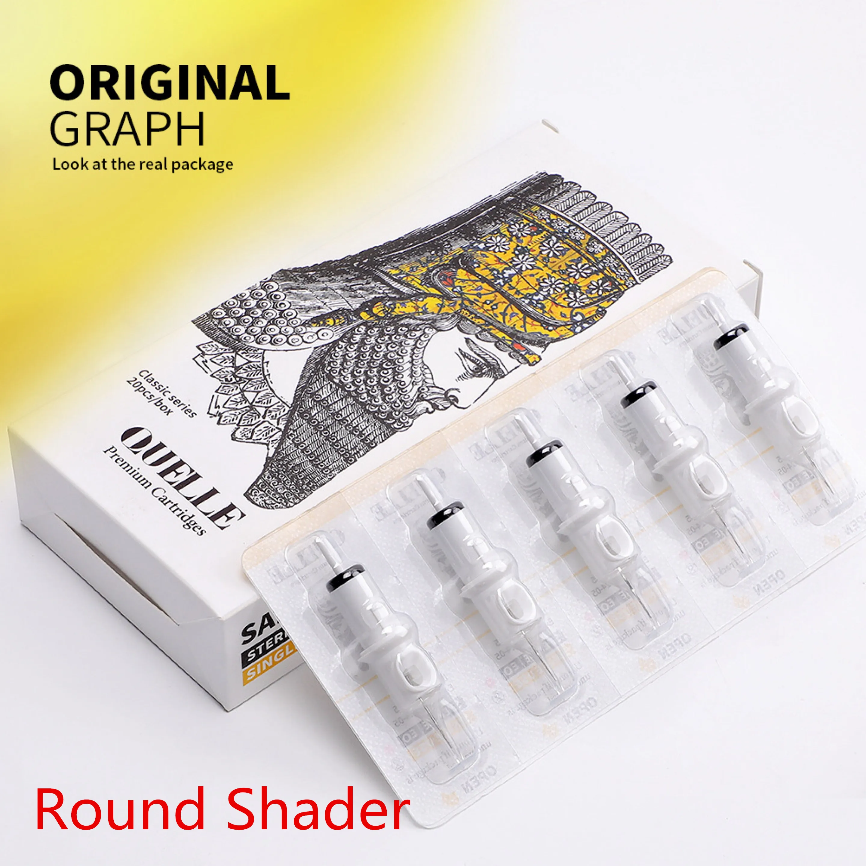 One Box Of 20PCS Premium Tattoo Needle Cartridges - Round Shader 3/5/7/9/11/14RS
One Box Of 20PCS Premium Tattoo Needle Cartridges - Round Shader 3/5/7/9/11/14RS