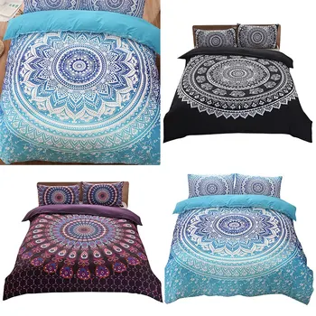 Hot 2/3PCS Bohemia Style Bedding Set Household 3D Printing Bedclothes with Pillowcases Queen/ King Size Bedding Set Christmas
Hot 2/3PCS Bohemia Style Bedding Set Household 3D Printing Bedclothes with Pillowcases Queen/ King Size Bedding Set Christmas
