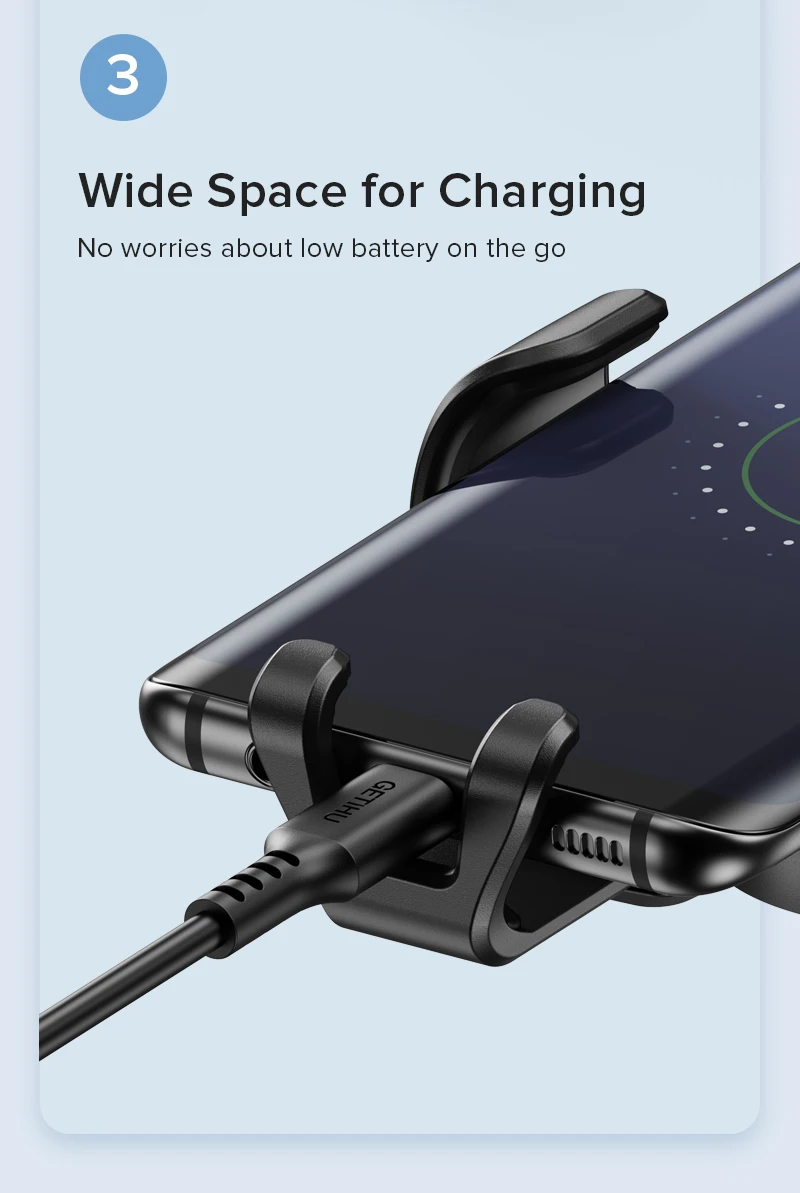 GETIHU Gravity Car Phone Holder Air Vent Clip Cellphone Support GPS Mobile Stand GETIHU Gravity Car Phone Holder Air Vent Clip Cellphone Support GPS Mobile Stand
