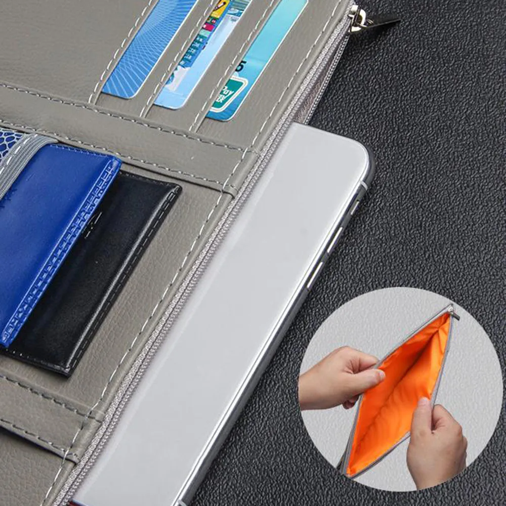 PU Car Sun Visor Pocket Organizer Pouch Bag Card Pen Glasses Storage Holder Space-saving Organiser In Car
PU Car Sun Visor Pocket Organizer Pouch Bag Card Pen Glasses Storage Holder Space-saving Organiser In Car