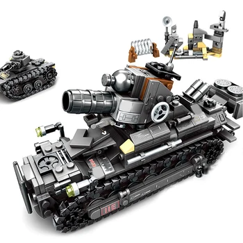 957PCS 4in1 ww2 German Tank Model Soldier Figures Weapons Army Building Blocks Set Compatible Military Vehicles Kids Toys
957PCS 4in1 ww2 German Tank Model Soldier Figures Weapons Army Building Blocks Set Compatible Military Vehicles Kids Toys