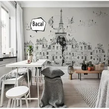 Paris Tower Creative Wallpaper Simple Modern Living Room Background Wallpaper Seamless Wall Cloth Large Mural Wall Decoration
Paris Tower Creative Wallpaper Simple Modern Living Room Background Wallpaper Seamless Wall Cloth Large Mural Wall Decoration