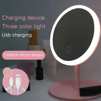Table Mirror Mirror Lamp Makeup Mirrors Magnifying Luminous Portable LED Lighted Round USB 90 ° Rotation Interior Design
Table Mirror Mirror Lamp Makeup Mirrors Magnifying Luminous Portable LED Lighted Round USB 90 ° Rotation Interior Design