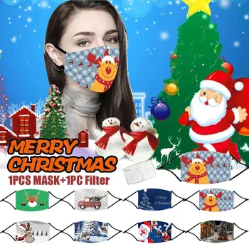 1PCS Adult facemask Christmas Print Adjustable Washable Breathable Face Mask +1PC Filter mascarilla deportiva masque#Z40 
1PCS Adult facemask Christmas Print Adjustable Washable Breathable Face Mask +1PC Filter mascarilla deportiva masque#Z40