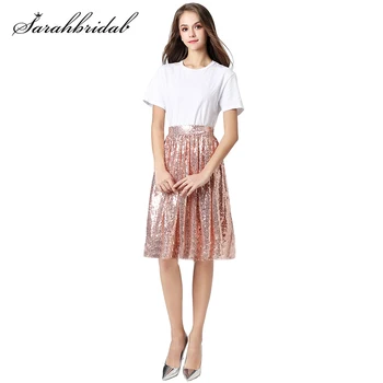 Sparkling Women Short A-line Sequin Women Girls Cocktail Dress Knee Length Prom Party Skirt (Top Shirt is NOT Included) 12026
Sparkling Women Short A-line Sequin Women Girls Cocktail Dress Knee Length Prom Party Skirt (Top Shirt is NOT Included) 12026