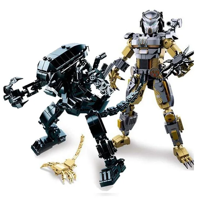 ALIEN VS PREDATORS Robot War Model Building Blocks Sets DIY Creator Construction Technic Bricks Educational Toys For Children
ALIEN VS PREDATORS Robot War Model Building Blocks Sets DIY Creator Construction Technic Bricks Educational Toys For Children
