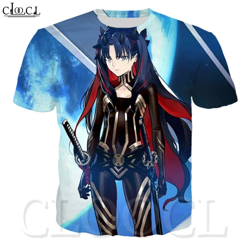 Мужская футболка CLOOCL модная и повседневная одежда из японского аниме Fate/stay Night с