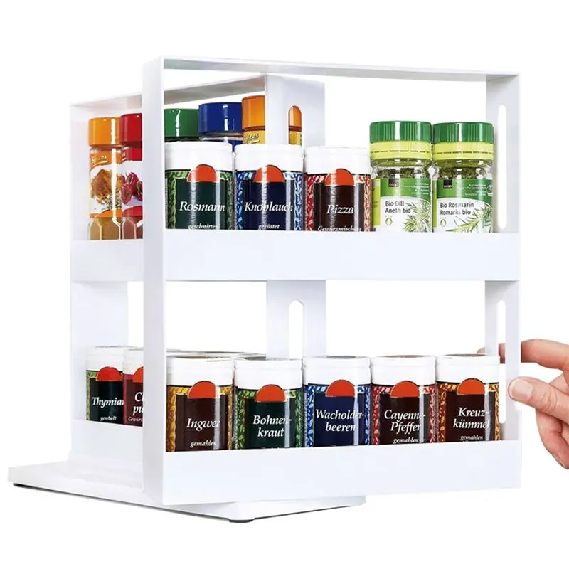 Kitchen Seasoning Rotating Storage Shelf Multi-Function Spice Organizer Racks Double Food Cabinet Box Home Organization Tools
Kitchen Seasoning Rotating Storage Shelf Multi-Function Spice Organizer Racks Double Food Cabinet Box Home Organization Tools