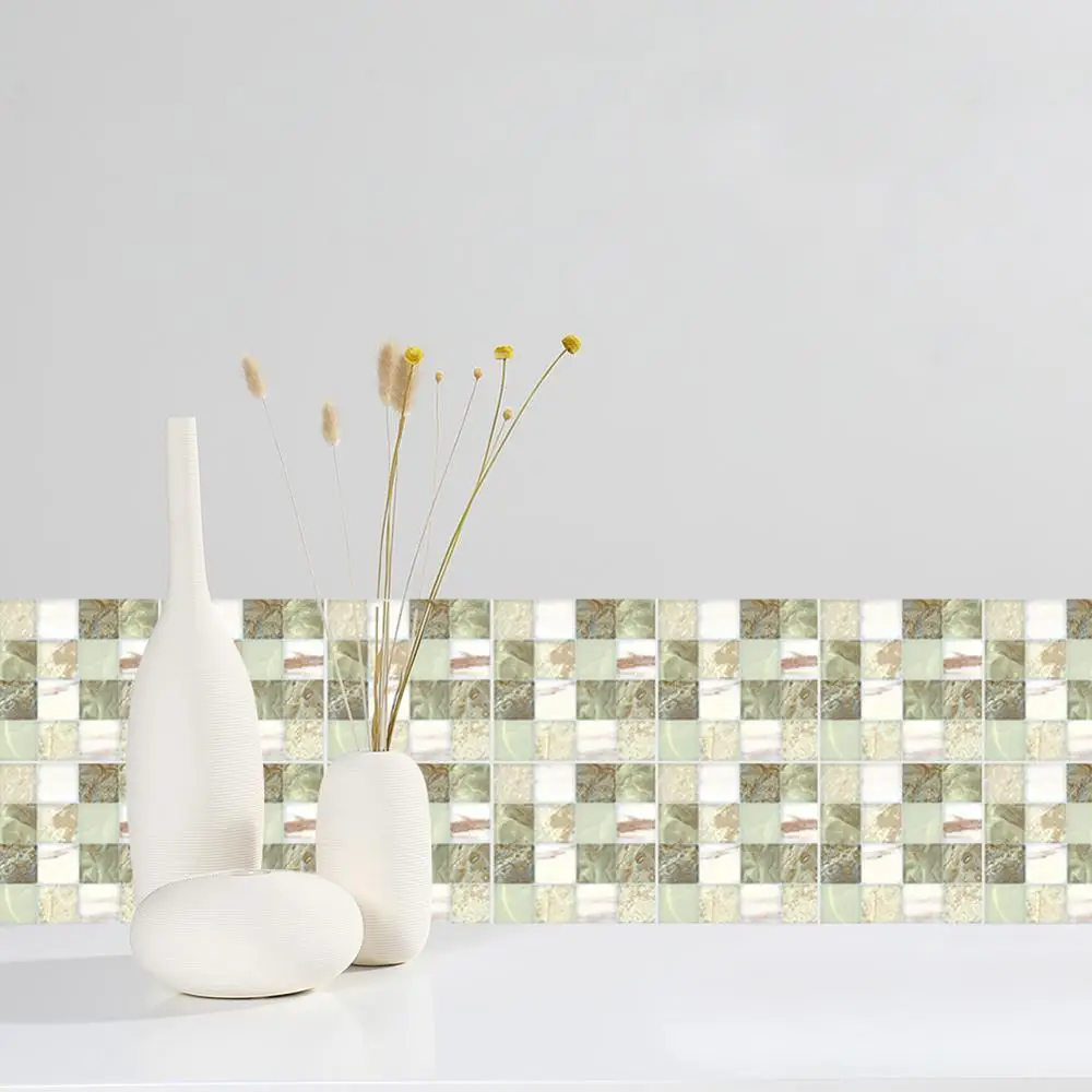 Vinyl Adhesive Tile Stickers, Retro Mosaic Style Tile Stickers Waterproof Thickened Matte Wall Stickers
Vinyl Adhesive Tile Stickers, Retro Mosaic Style Tile Stickers Waterproof Thickened Matte Wall Stickers