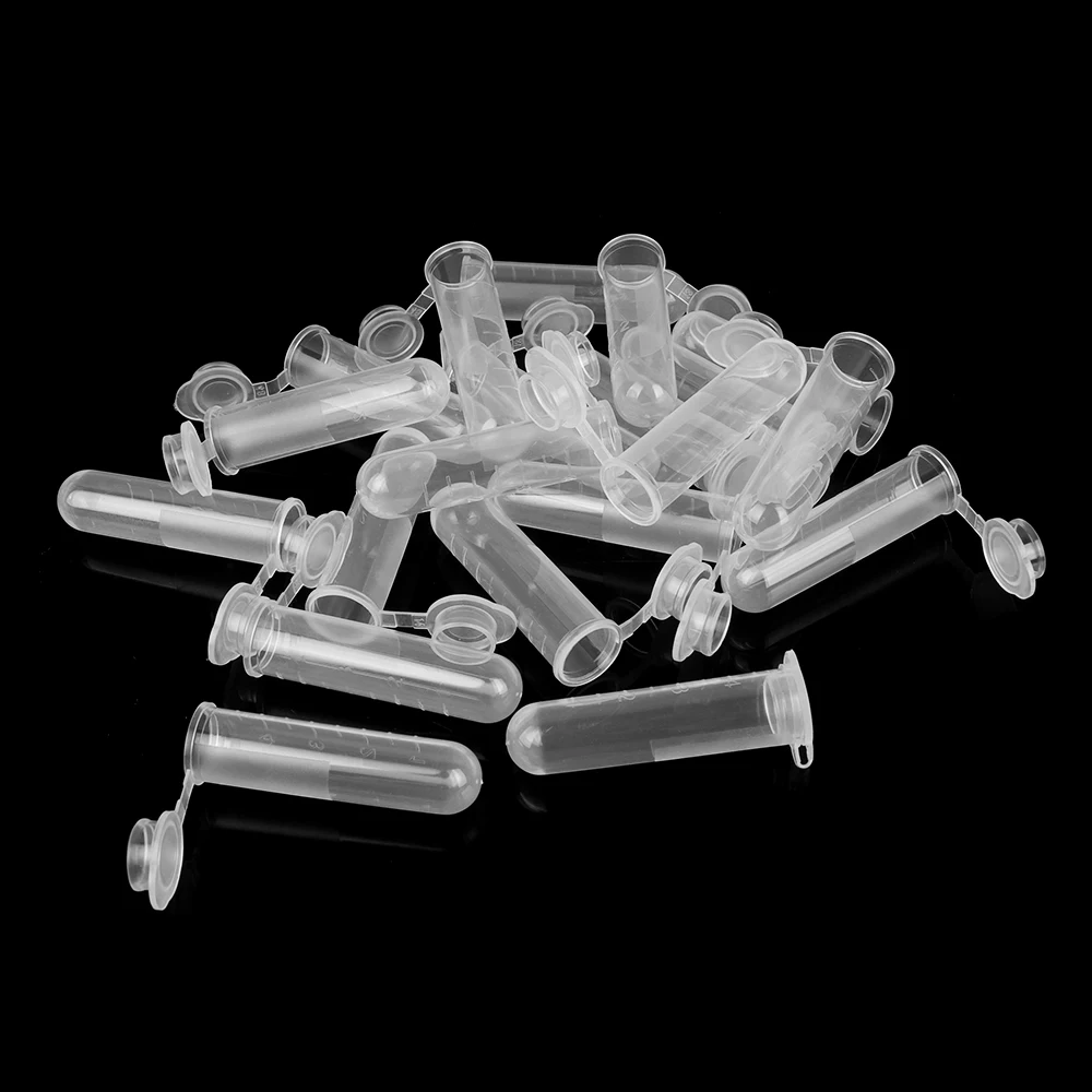 10PCS 5ml Translucent Plastic Centrifuge Tube Small Round Bottle Lab Scale Sample Storage Lid With Cover Powder Solid Container
10PCS 5ml Translucent Plastic Centrifuge Tube Small Round Bottle Lab Scale Sample Storage Lid With Cover Powder Solid Container