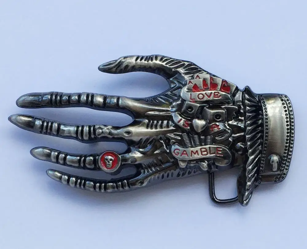 Fashion men belt skull hand belt buckle SW-BY896 suitable for 4cm wideth belt with continous stock
Fashion men belt skull hand belt buckle SW-BY896 suitable for 4cm wideth belt with continous stock