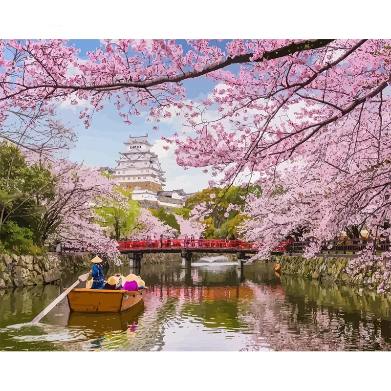 GATYZTORY Acrylic Painting By Numbers Cherry Blossom River Flower pictures by numbers For Adults DIY Frameless Home Decor
GATYZTORY Acrylic Painting By Numbers Cherry Blossom River Flower pictures by numbers For Adults DIY Frameless Home Decor
