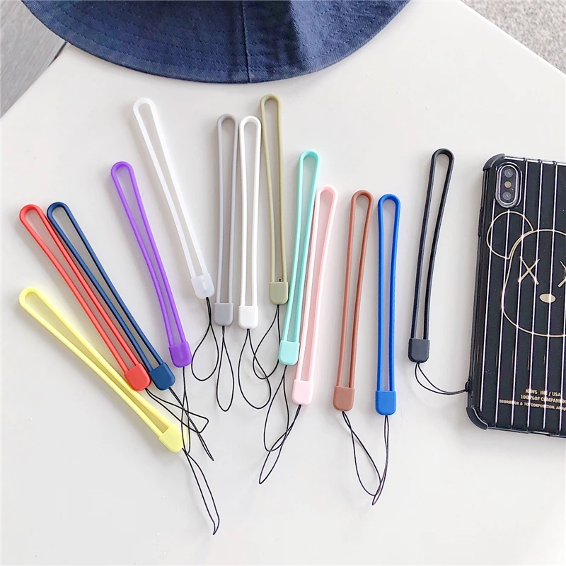 Solid color Silicone Wrist phone lanyards for iPhone 7 X USB Flash Drives lanyard For keys keychains Candy Colors Phone Straps
Solid color Silicone Wrist phone lanyards for iPhone 7 X USB Flash Drives lanyard For keys keychains Candy Colors Phone Straps