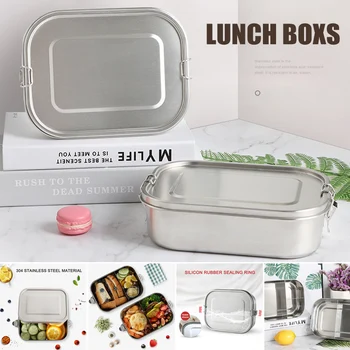 Stainless Steel Lunch Box 3/2/1 Compartment Metal Bento Lunch Box Container can CSV
Stainless Steel Lunch Box 3/2/1 Compartment Metal Bento Lunch Box Container can CSV