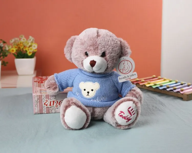 sweater teddy bear doll bear hug plush toys wedding crane