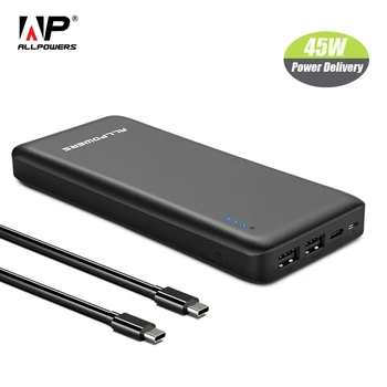 ALLPOWERS 45W PD Fast Charging Power Bank 26800mAh Portable Charger for iphone 11 MacBook Huawei Xiaomi Nintendo Switch etc.
ALLPOWERS 45W PD Fast Charging Power Bank 26800mAh Portable Charger for iphone 11 MacBook Huawei Xiaomi Nintendo Switch etc.