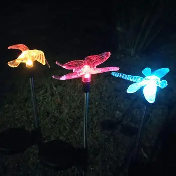 3-piece solar light outdoor waterproof multi-color LED lamps, butterfly Bird decorative lighting garden/courtyard/backyard light
3-piece solar light outdoor waterproof multi-color LED lamps, butterfly Bird decorative lighting garden/courtyard/backyard light
