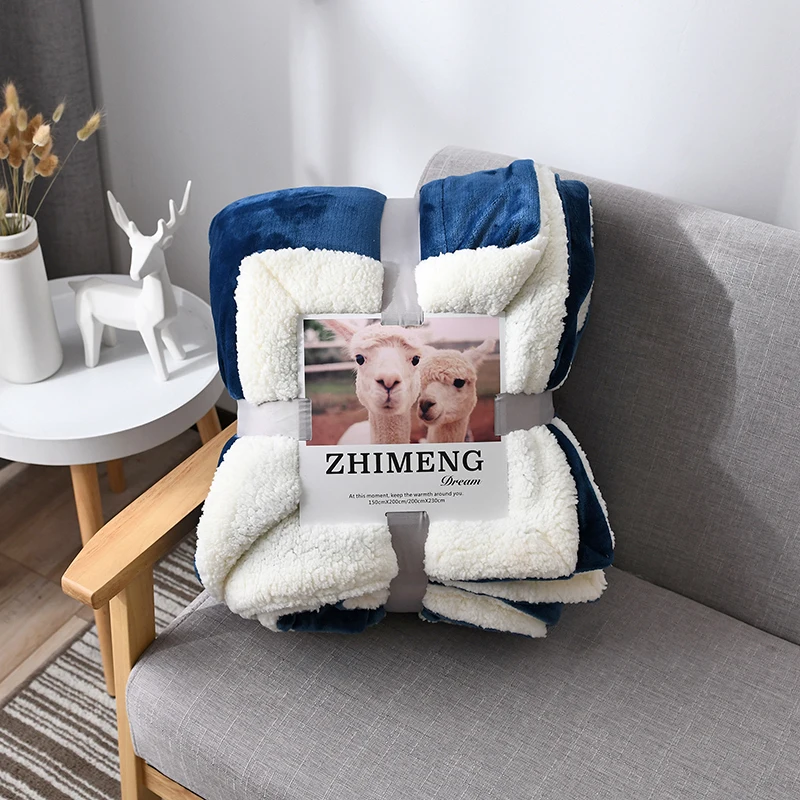 Solid Color Coral Cashmere Double Layer Blanket Winter Thickened Warm Bed Blanket Multi Function Portable Travel Throw Blanket
Solid Color Coral Cashmere Double Layer Blanket Winter Thickened Warm Bed Blanket Multi Function Portable Travel Throw Blanket