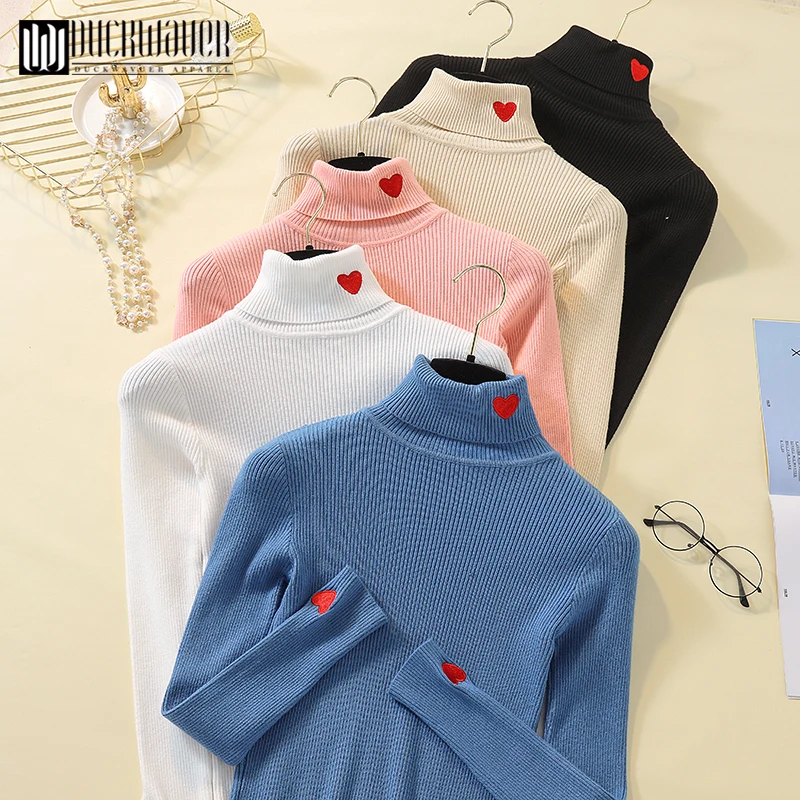 Duckwaver 2020 Womens Sweaters Winter Tops Turtleneck Sweater Women Pullover Knitted Sweater Pull Femme Hiver Truien Dames
Duckwaver 2020 Womens Sweaters Winter Tops Turtleneck Sweater Women Pullover Knitted Sweater Pull Femme Hiver Truien Dames