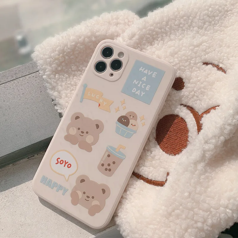 Love cows cute cartoon phrase cow quote art graphic phone cover for iphone 6 7 8 11 12 13 pro max mini plus X XS phone case