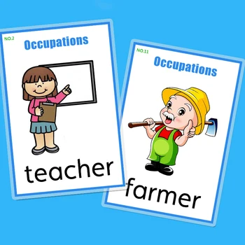 30pcs Job English Word Card For Kids Baby Educational Toys Early Learning Flash Cards Kindergarten English Teacher Teaching Aids
30pcs Job English Word Card For Kids Baby Educational Toys Early Learning Flash Cards Kindergarten English Teacher Teaching Aids