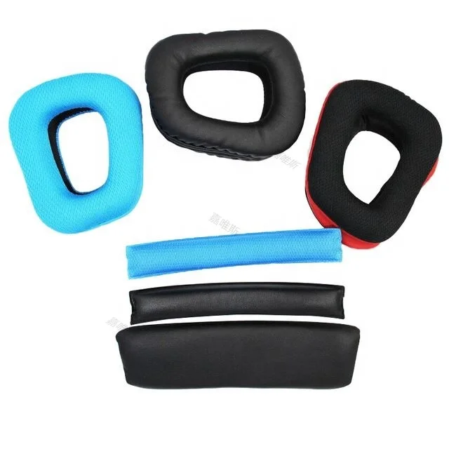 Earpads Spare Pillow Set Headband For Logitech G930 G430 Headphone Replacement Ear Cushion Cups Cover Black Blue Red | Электроника