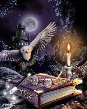 JMINE Div 5D Harry Magic school castle owl Book Moon Full Diamond Painting cross stitch kits art Cartoon 3D paint by diamonds 
JMINE Div 5D Harry Magic school castle owl Book Moon Full Diamond Painting cross stitch kits art Cartoon 3D paint by diamonds