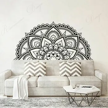 Half Mandala Lotus Flower Wall Sticker Vinyl Home Decor For Living Room Bedroom Background Decals Removable Mural Wallpaper 4193
Half Mandala Lotus Flower Wall Sticker Vinyl Home Decor For Living Room Bedroom Background Decals Removable Mural Wallpaper 4193