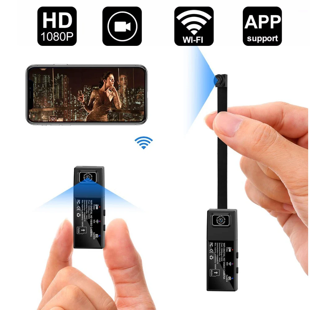Full HD 1080P Mini Tiny Cam Wireless Wifi IP P2P Camera Dual Lens RC Remote Control Motion Detection Camcorder
Full HD 1080P Mini Tiny Cam Wireless Wifi IP P2P Camera Dual Lens RC Remote Control Motion Detection Camcorder