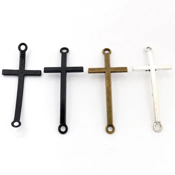 52x22mm 10pcs Black and Antique Silver Plated Bronze Plated Cross Handmade Charms Pendant:DIY for bracelet necklace-
52x22mm 10pcs Black and Antique Silver Plated Bronze Plated Cross Handmade Charms Pendant:DIY for bracelet necklace-